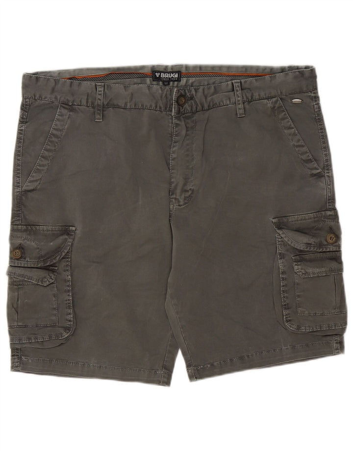 Brugi muške kargo kratke hlače IT 52 XL W32 sivi pamuk