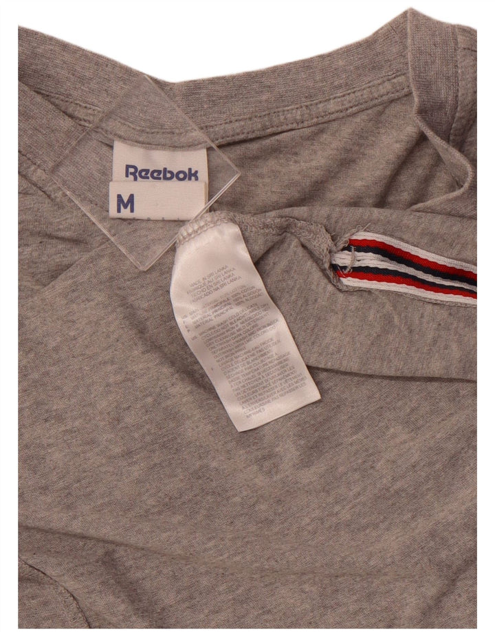 REEBOK Ženska klasična majica kratkih rukava UK 12 Srednje sivi pamuk