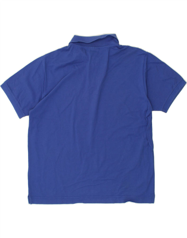 RIFLE Mens Polo Shirt Large Blue Cotton Vintage Rifle and Second-Hand Rifle from Messina Hembry 