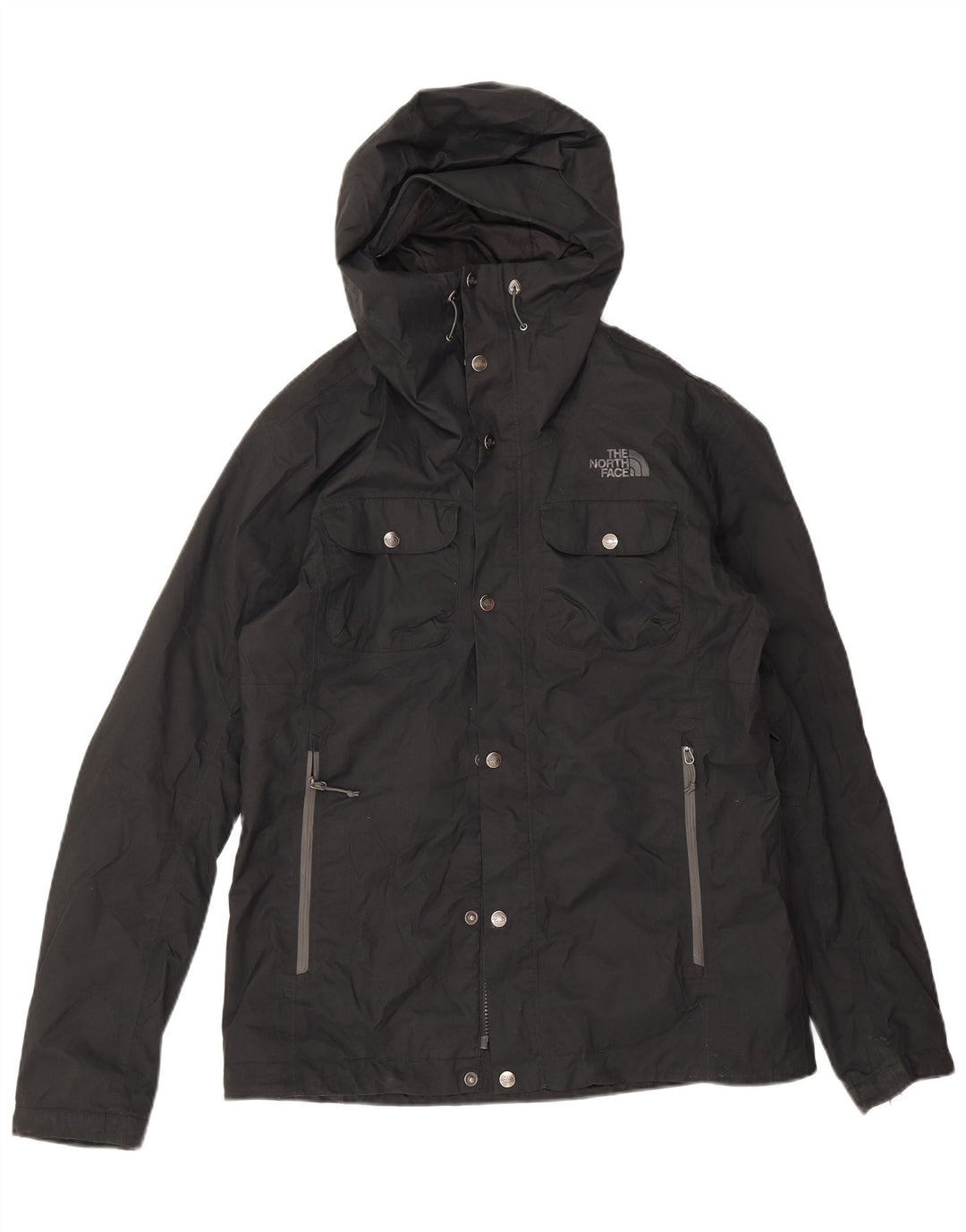 The North Face muška kišna jakna s kapuljačom UK 38 srednji crni poliester