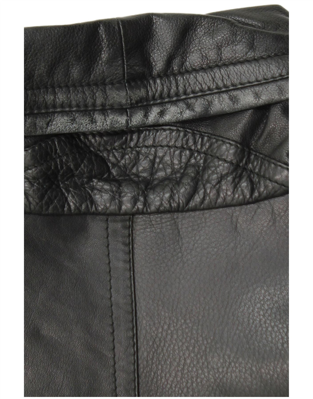 Vittorio Forti muški kožni kaput IT 48 srednje crne boje