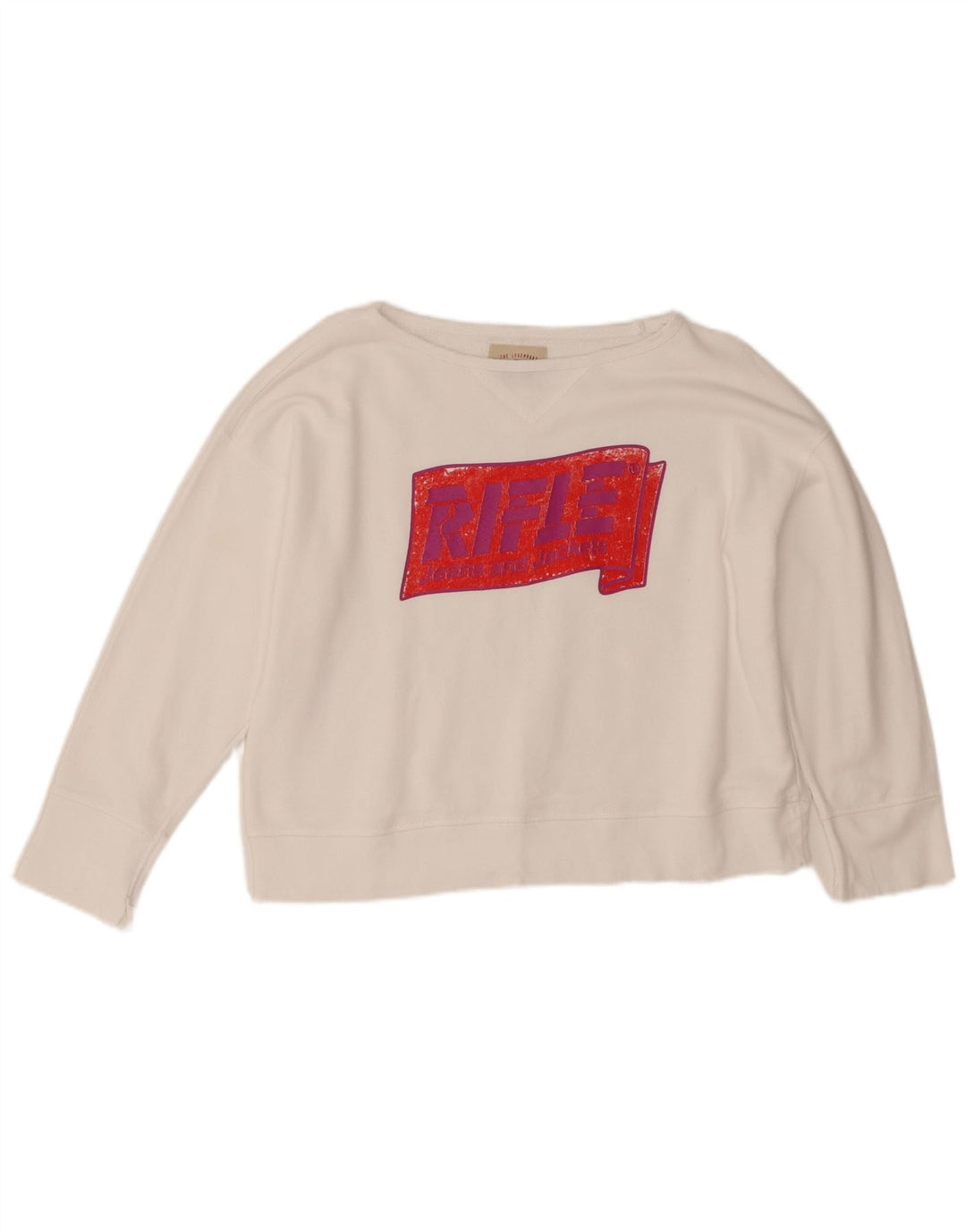 Rifle Ženska kratkotrajna majica s grafičkim motivima UK 16 Veliki bijeli pamuk