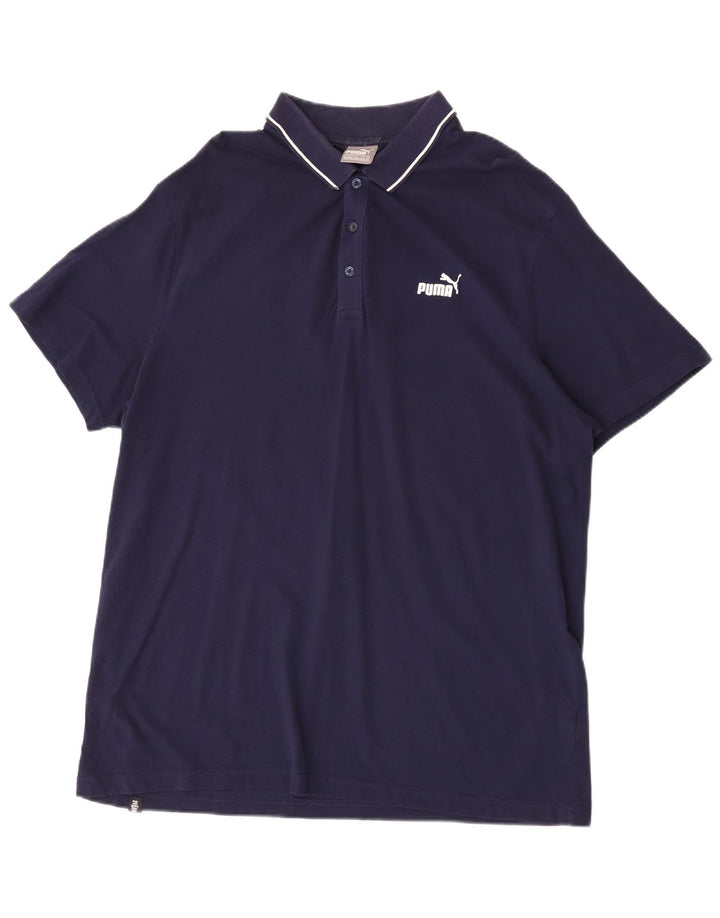 Puma muška polo majica 2XL tamnoplavi pamuk