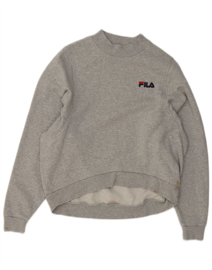 Fila ženska majica prekomjerne dužine UK 10 Mali sivi flekasti pamuk