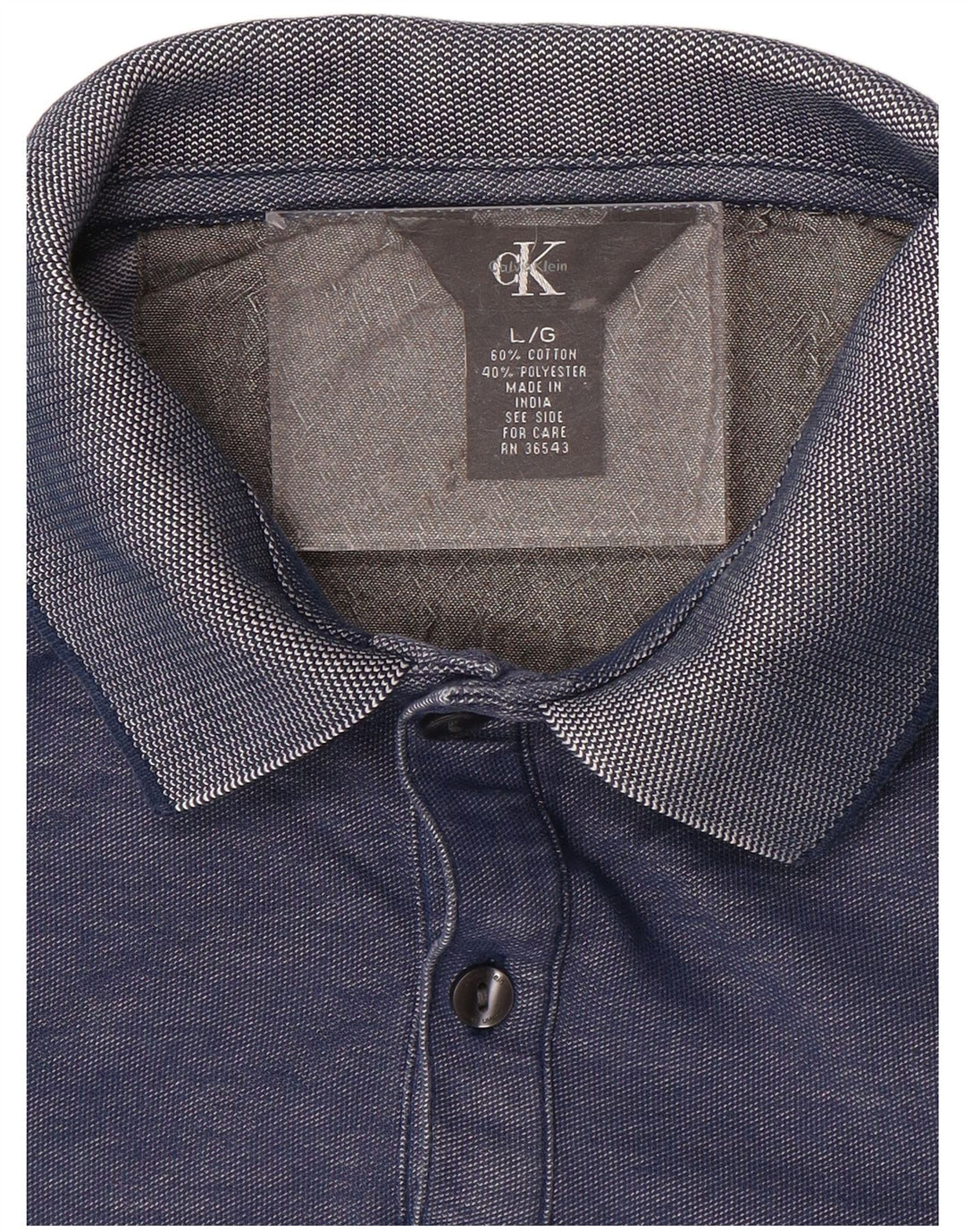 CALVIN KLEIN Muška polo majica Large Blue Pamuk