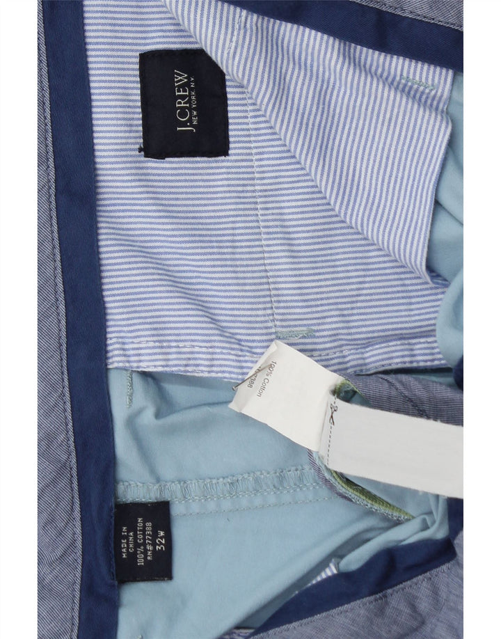 J. CREW Mens Chino Shorts W32 Medium Blue Cotton Vintage J. Crew and Second-Hand J. Crew from Messina Hembry 