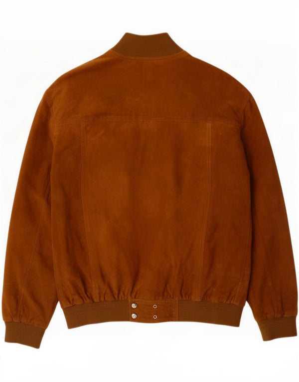 Vintage muška bomber jakna od brušene kože IT 60 5XL smeđa koža