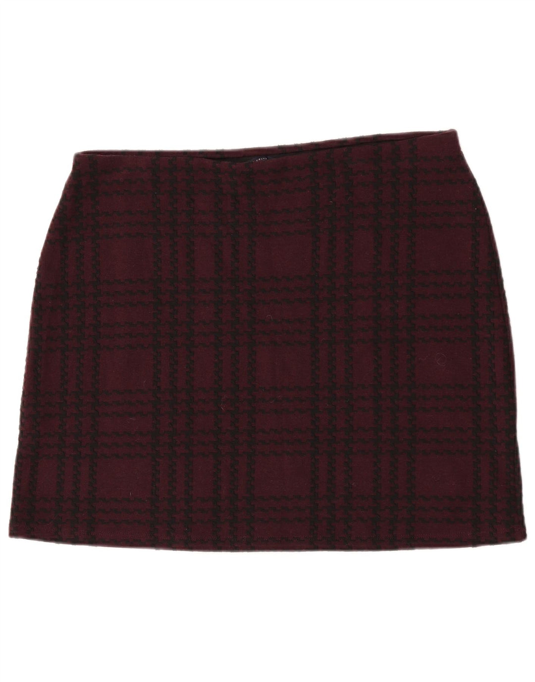 Marks & Spencer ženska mini suknja UK 16 Large W34 Bordo karirani poliester