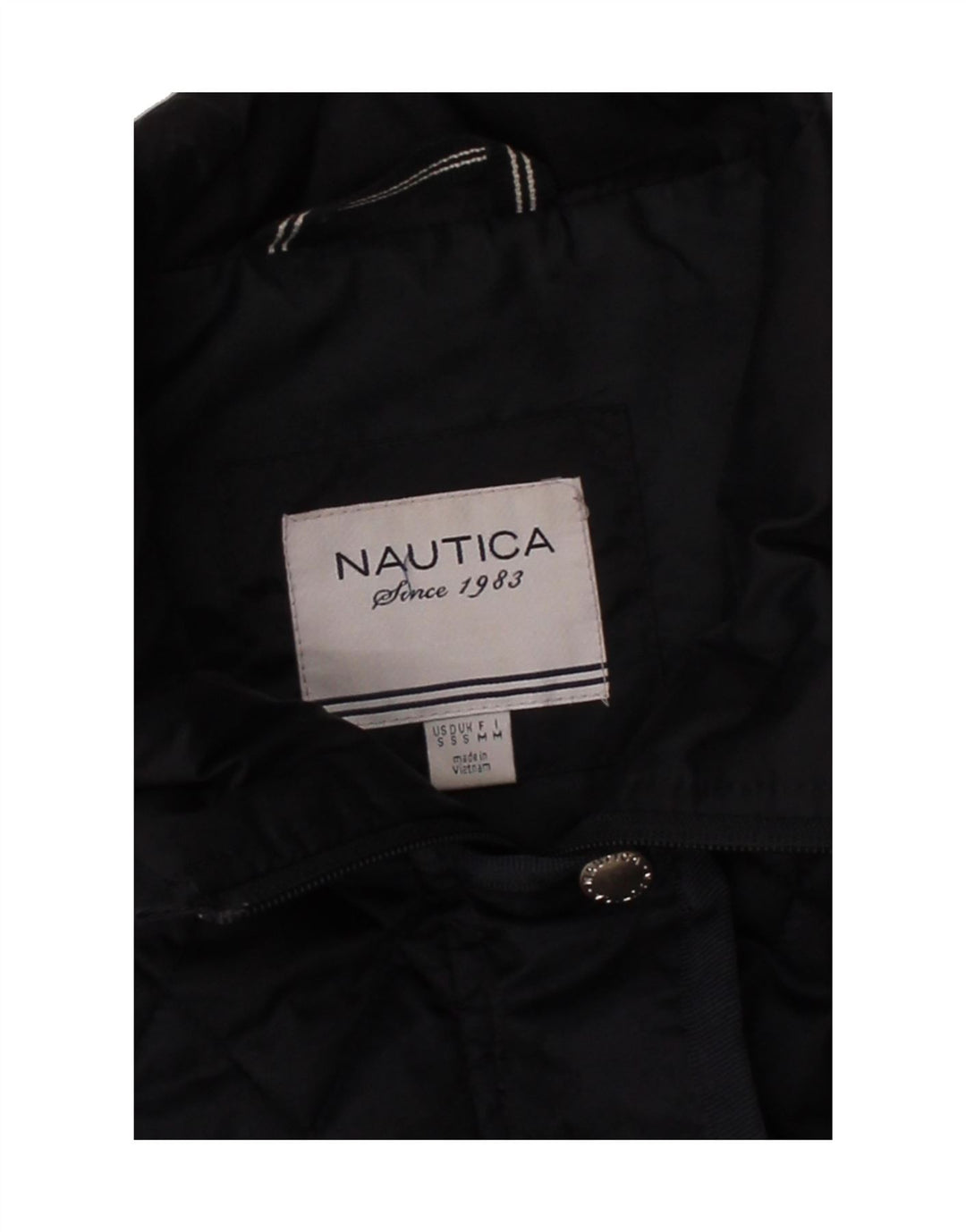 NAUTICA Womens Quilted Jacket UK 10 Small Navy Blue Polyester Vintage Nautica and Second-Hand Nautica from Messina Hembry 