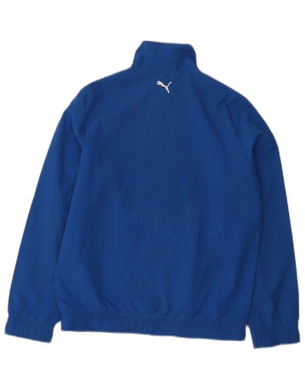 Puma Boys Graphic Trenirka Gornja jakna 9-10 godina plavi poliester