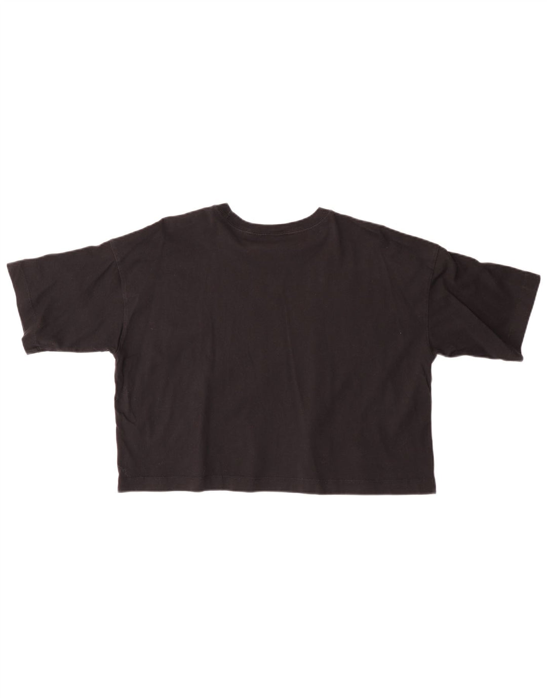 CHAMPION Ženska skraćena majica kratkih rukava s grafičkim motivima UK 14 srednje crna