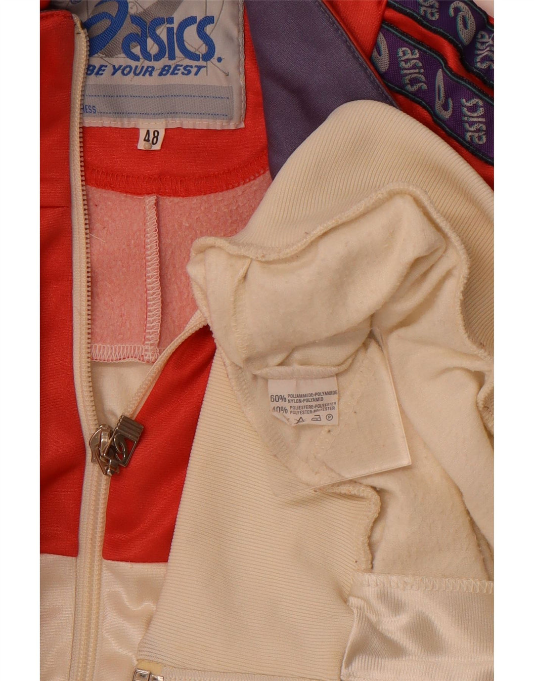 ASICS muška gornja jakna trenirke IT 48 srednje bijele boje