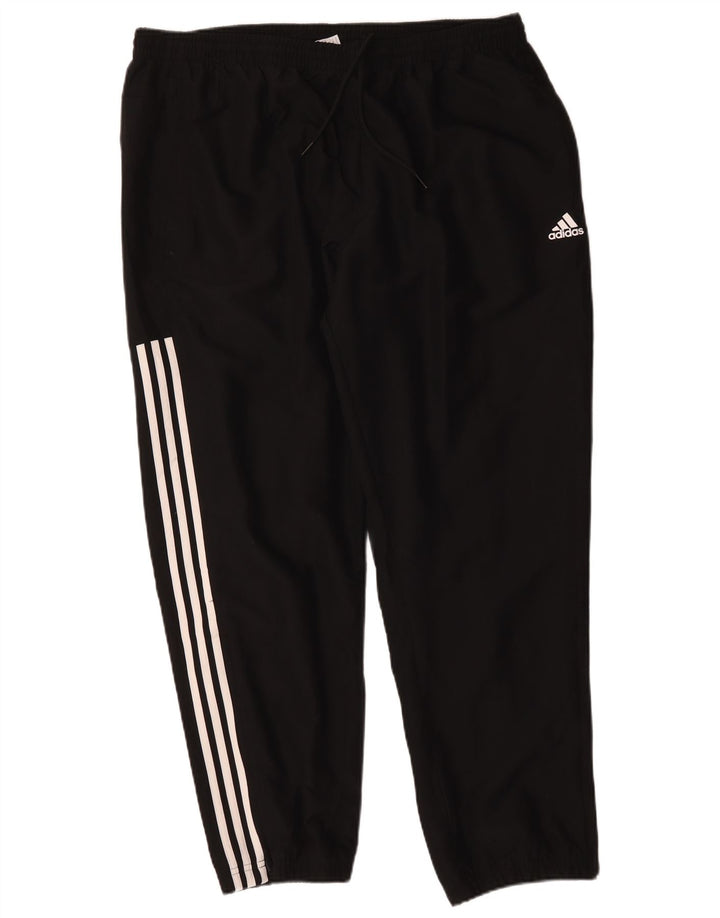 Adidas muške hlače za trenirku 2XL crni poliester u boji
