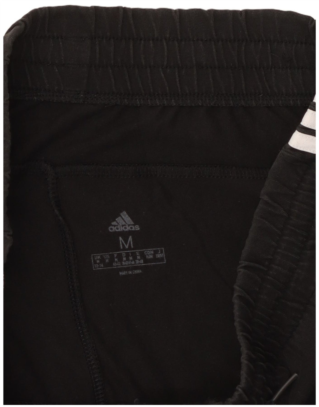 ADIDAS Ženska trenirka Hlače Joggers UK 12/14 Srednje crni pamuk