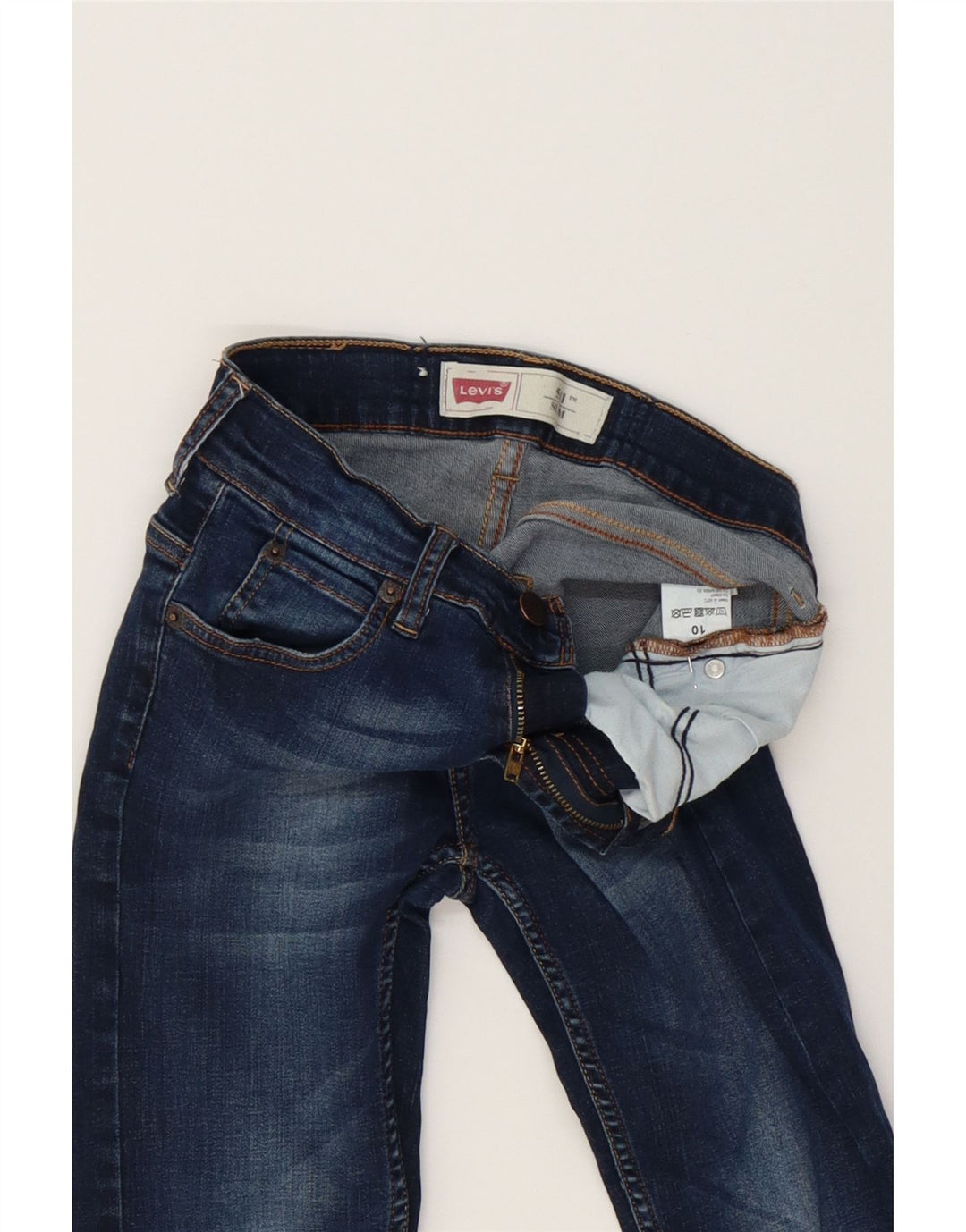 LEVI'S Boys 511 Slim Jeans 9-10 Years W24 L22 Blue Cotton Vintage Levi's and Second-Hand Levi's from Messina Hembry 