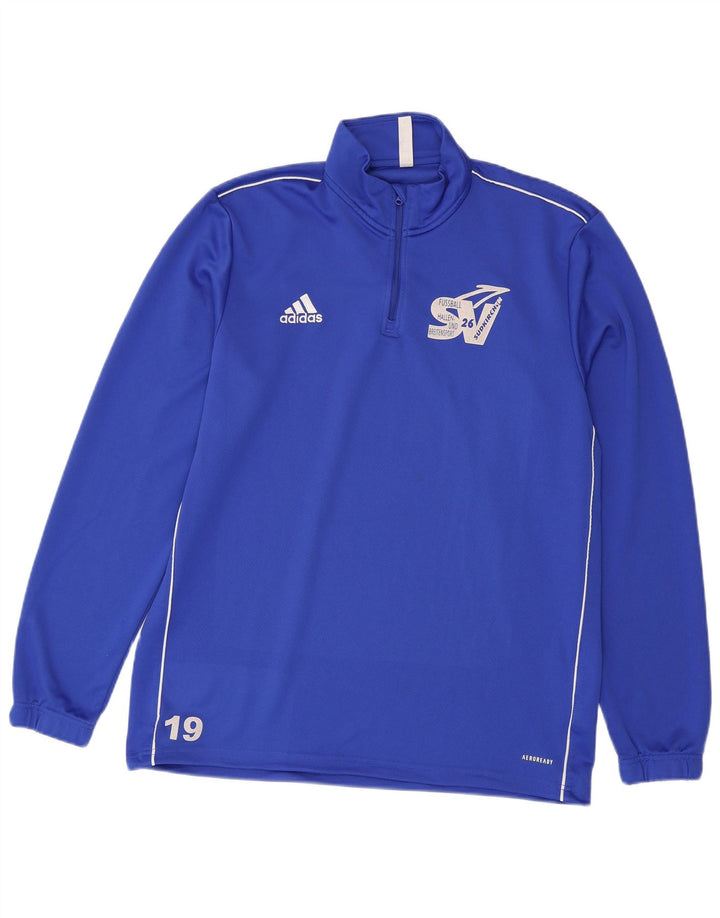 ADIDAS muška trenirka Aeroready Graphic Zip Neck Pulover Top XL Plava