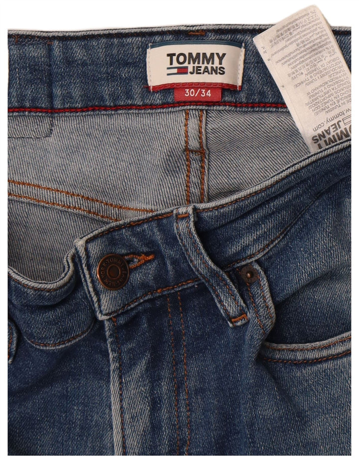 Tommy Hilfiger Mens Scanton Heritage Slim Jeans W30 L34 Plavi pamuk