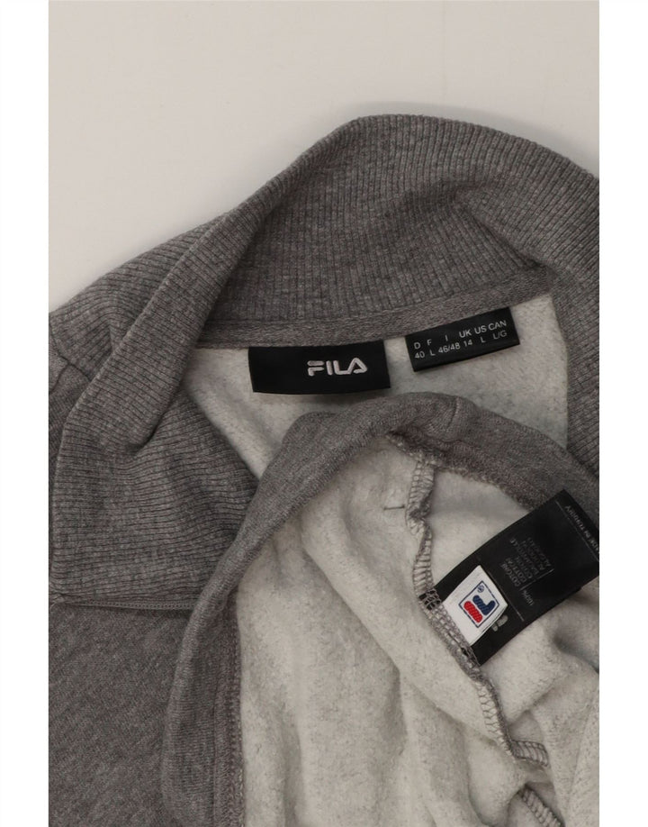 Fila Ženska gornja jakna trenirke UK 14 Veliki sivi flekasti pamuk