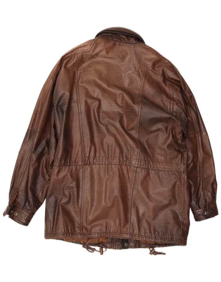 Vintage muška kožna jakna IT 50 Large Brown