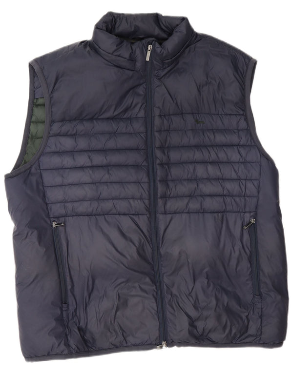 Harmont & Blaine Mens Padded Gilet UK 42 XL Navy Blue