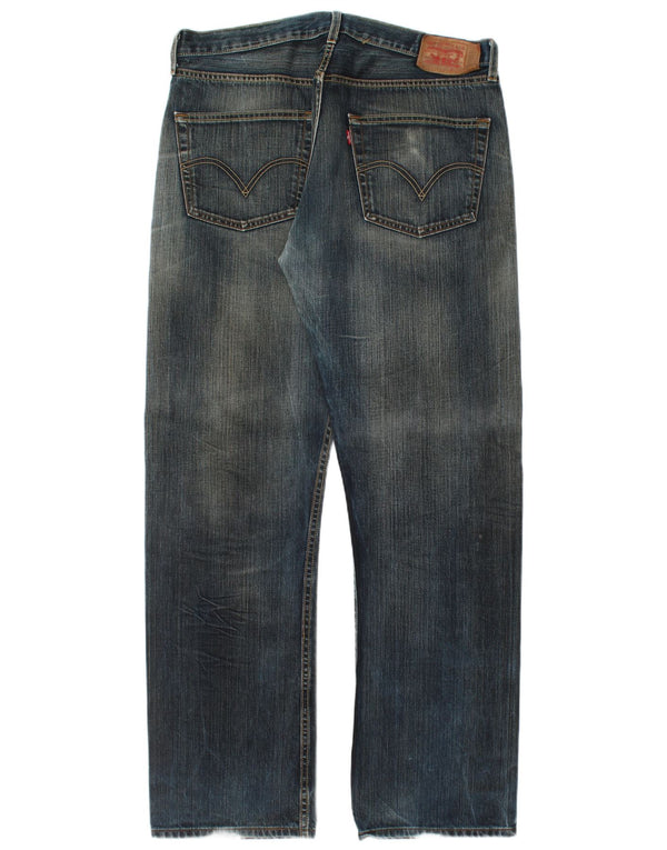 Levi's muške 501 ravne traperice W38 L34 tamnoplavi pamuk