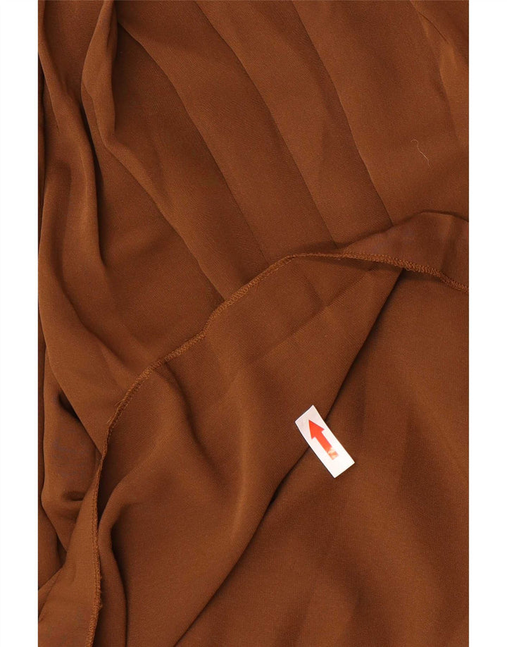 Massimo Dutti Ženske Cullotes Capri hlače, velike W32 L22 smeđi poliester