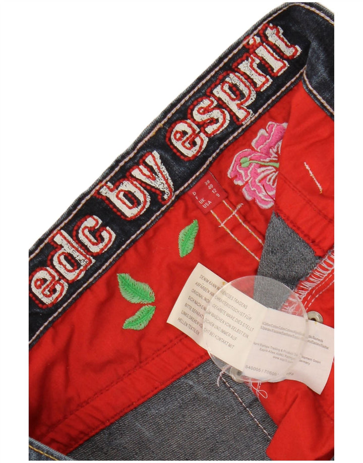 Ženske traperice ESPRIT Bootcut UK 12 srednje W28 L27 tamnoplavi pamuk