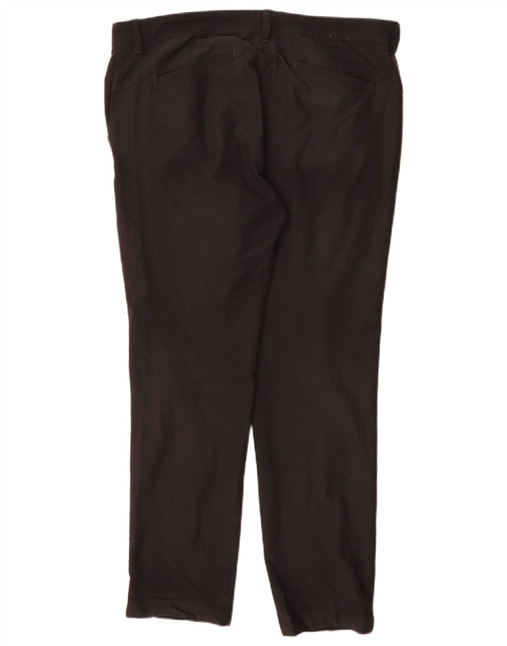 Adidas ženske obične chino hlače W34 L30 crni poliester