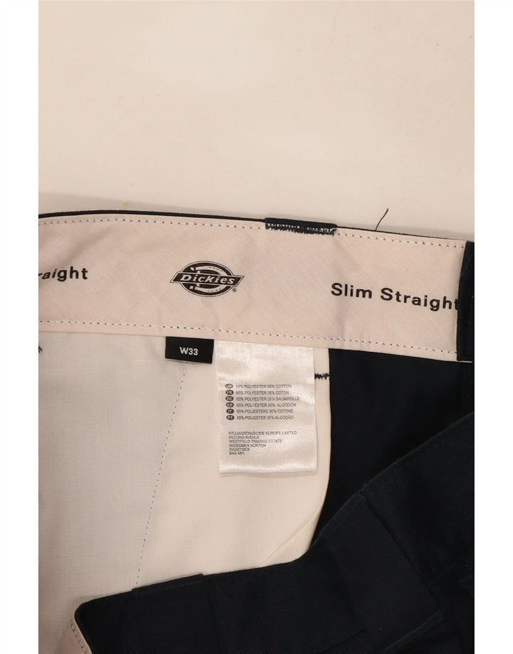 DICKIES Muške chino kratke hlače W33 Srednji tamnoplavi poliester