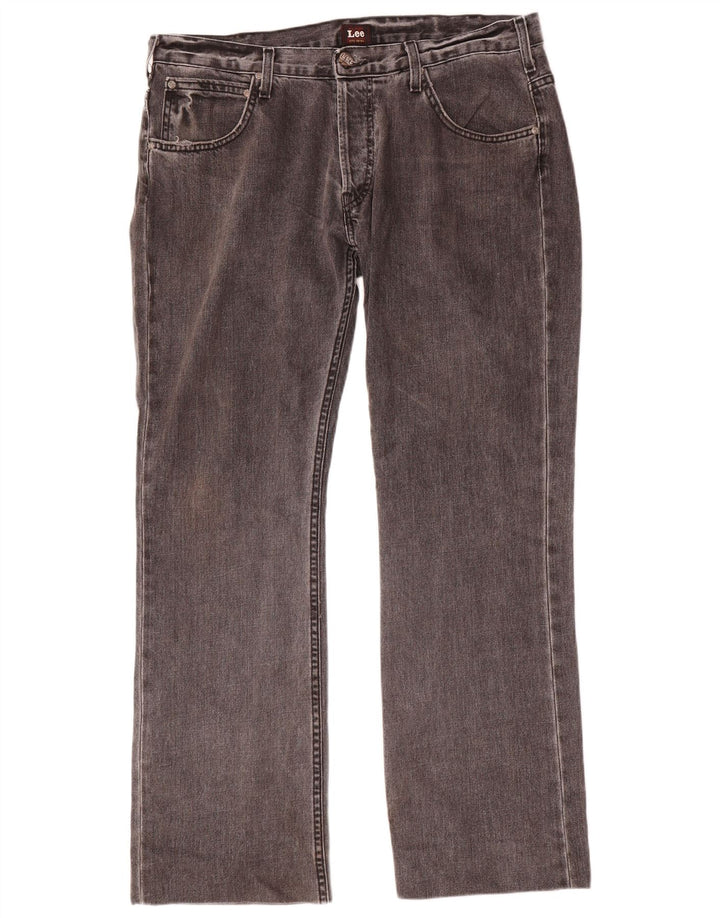 Lee Mens Knox Straight Jeans W36 L32 Sivi pamuk