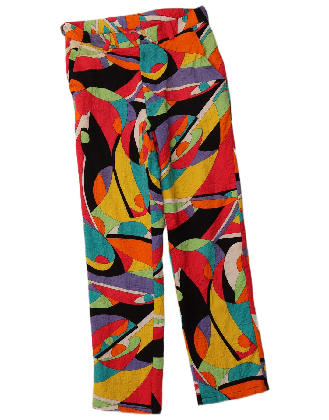 VINTAGE ženske chino hlače visokog struka IT 46 Large W30 L28 Višebojne