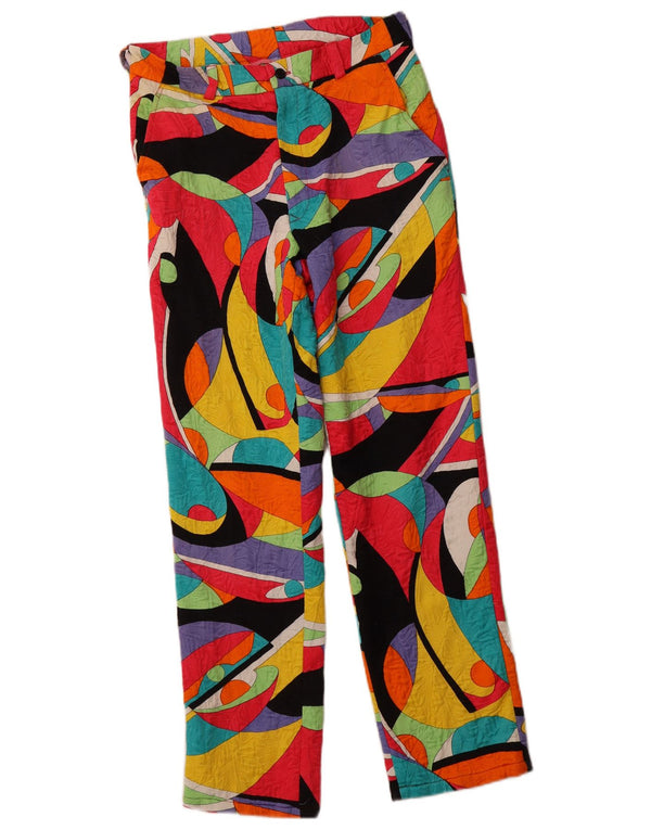 VINTAGE ženske chino hlače visokog struka IT 46 Large W30 L28 Višebojne