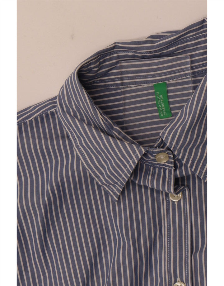 Benetton ženska košulja UK 14 srednje plave pruge