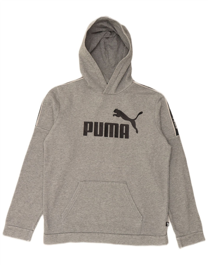 PUMA majica s kapuljačom za dječake, 15-16 godina, sivi pamuk