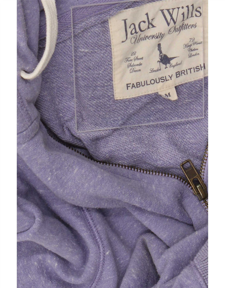 Jack Wills, muška pulover s kapuljačom s patentnim zatvaračem, srednji ljubičasti pjegavi poliester