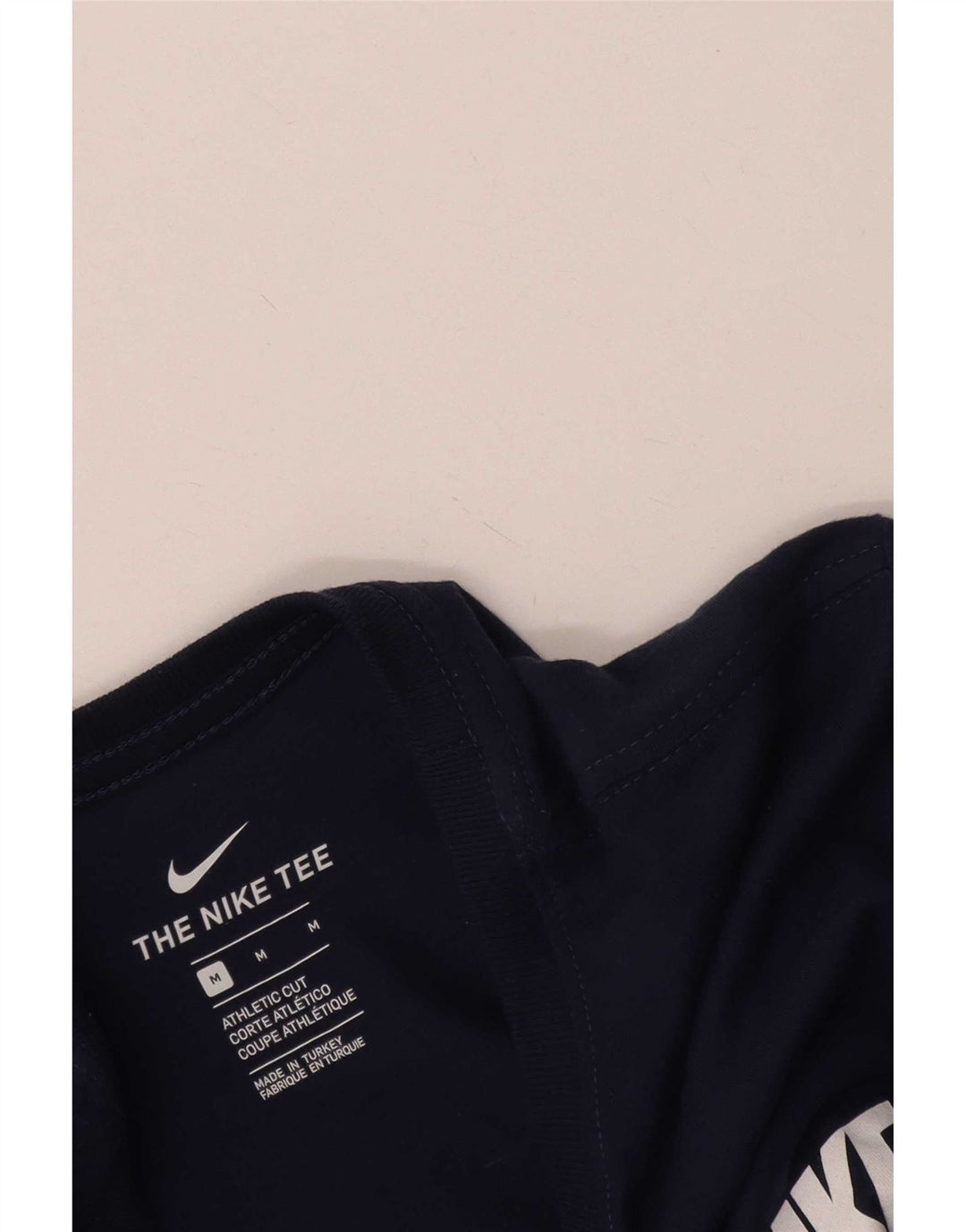 Muška majica kratkih rukava atletskog kroja Nike srednje tamnoplava