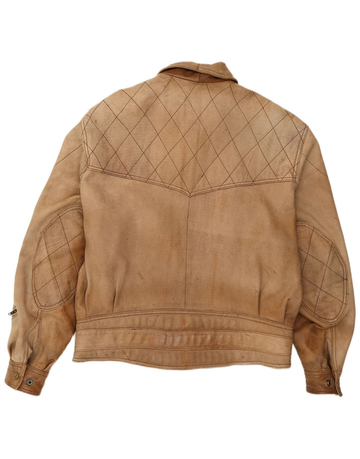 Schuh muška kožna jakna UK 42 XL smeđa koža