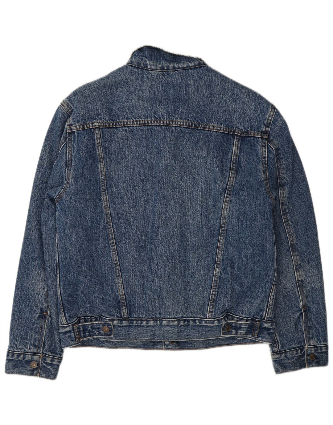 Levi's muška traper šerpa jakna UK 36 Mali plavi pamuk