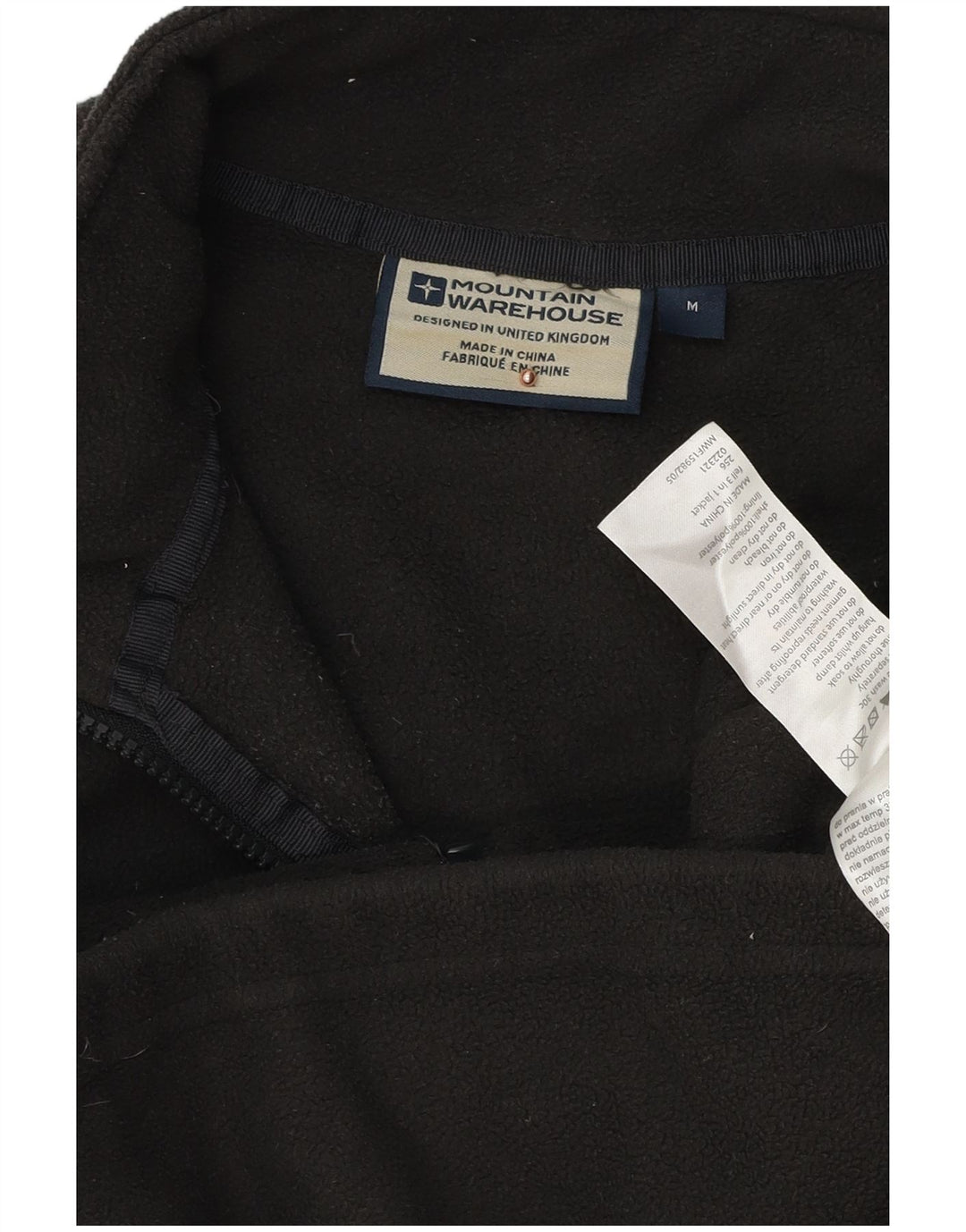 MOUNTAIN WAREHOUSE Muška jakna od flisa UK 38 Srednje crni poliester