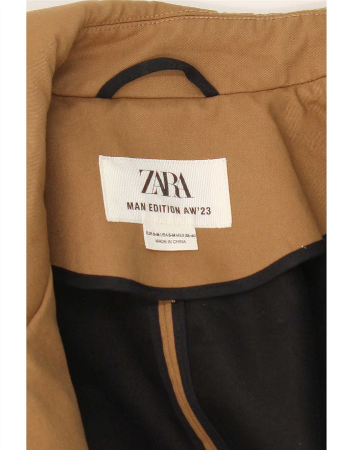 Zara muški kaput UK 38 srednje bež poliester
