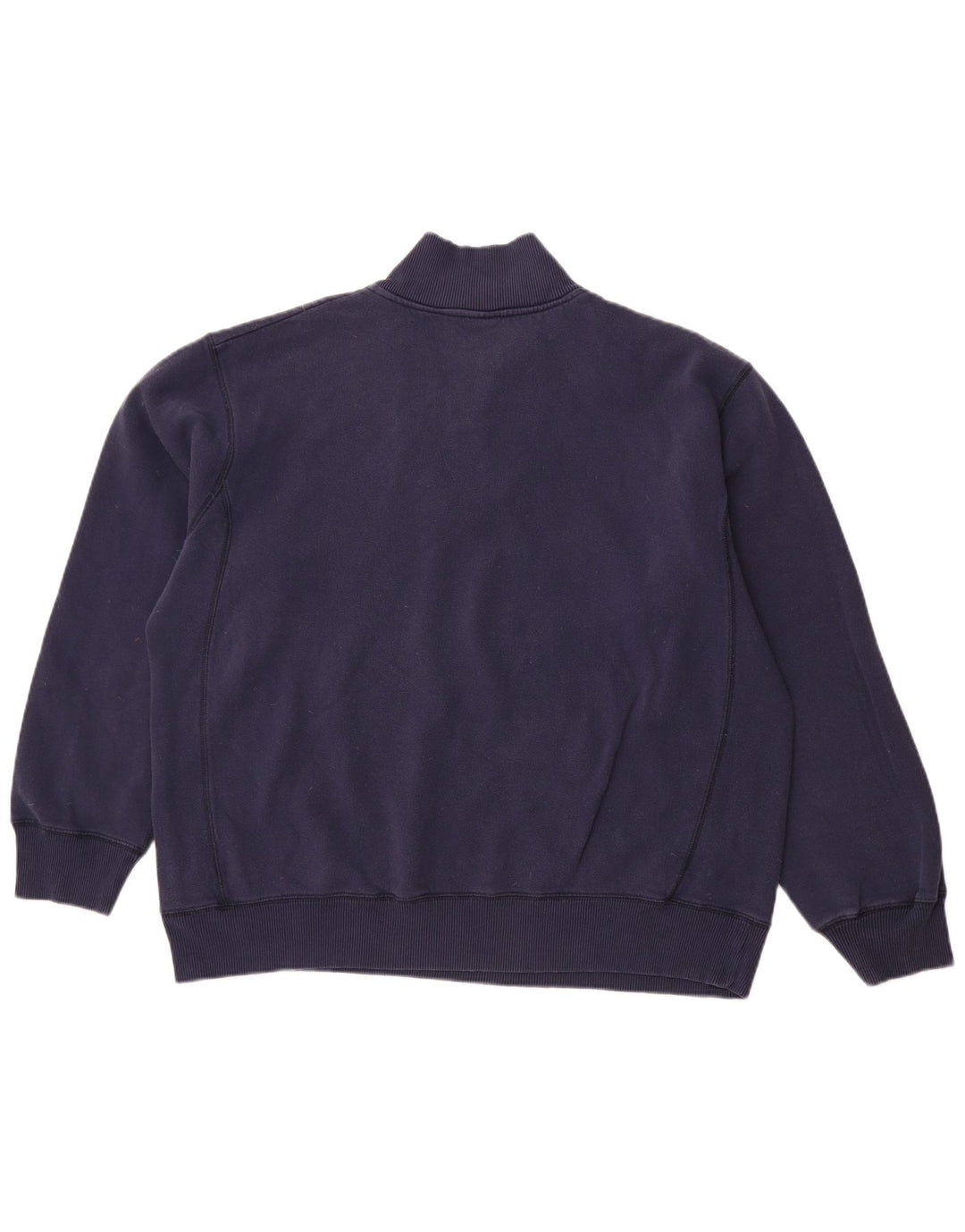 NIKE Muška majica s izrezom s patentnim zatvaračem UK 45/47 XL tamnoplavi pamuk