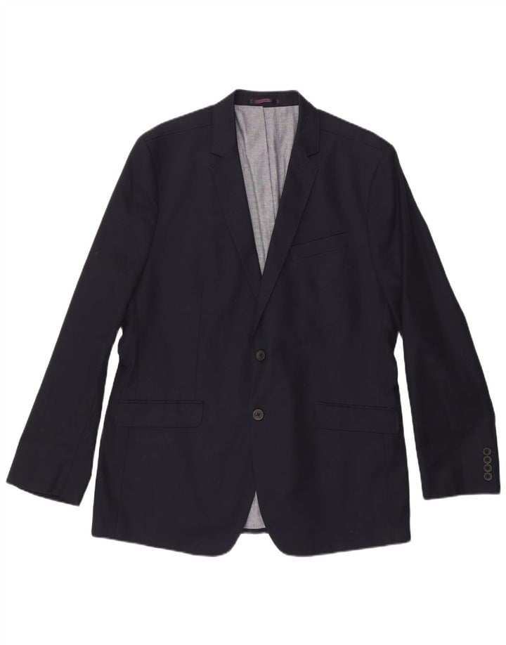 Ben Sherman muška jakna sa 2 gumba UK 44 2XL tamnoplavi pamuk