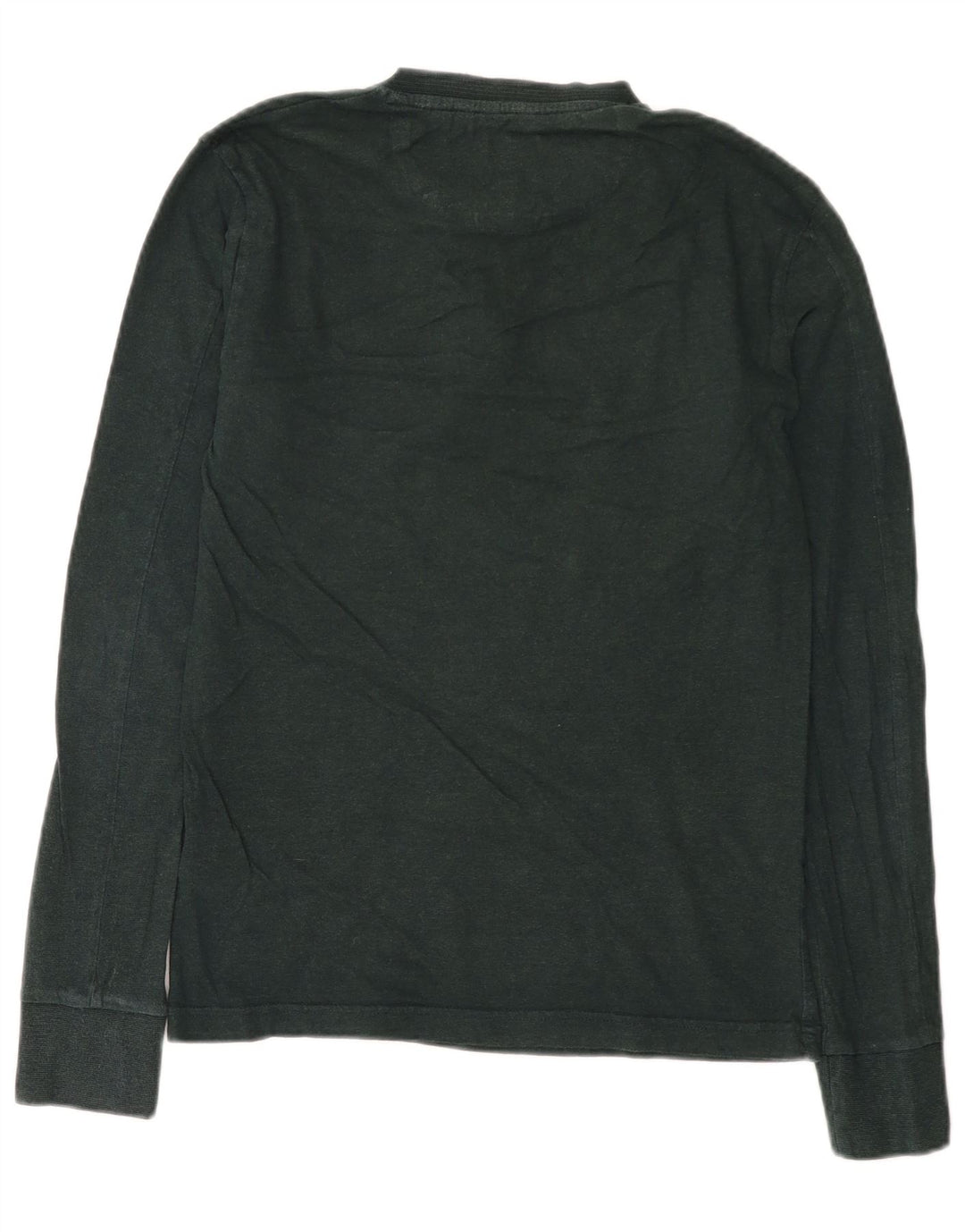 Superdry muška majica dugih rukava srednje zelene pamučne boje