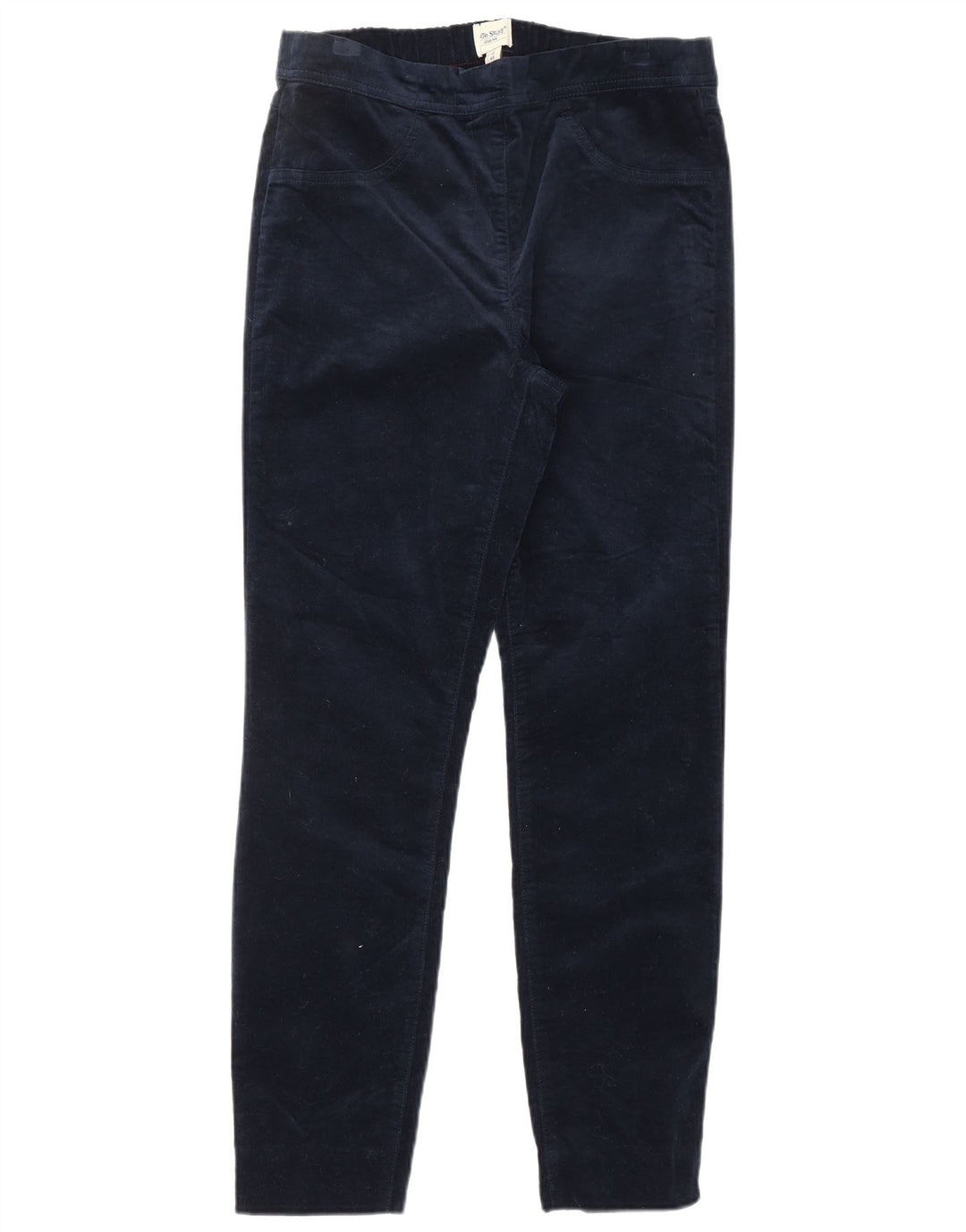 WHITE STUFF Ženske baršunaste ležerne hlače UK 12 srednje W30 L28 tamnoplave