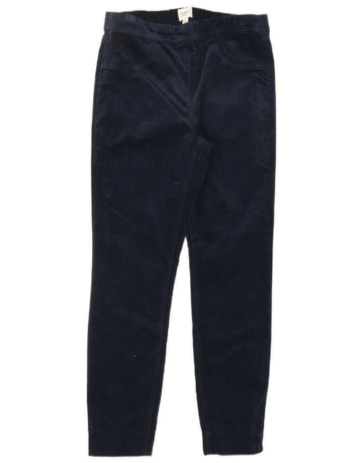 WHITE STUFF Ženske baršunaste ležerne hlače UK 12 srednje W30 L28 tamnoplave