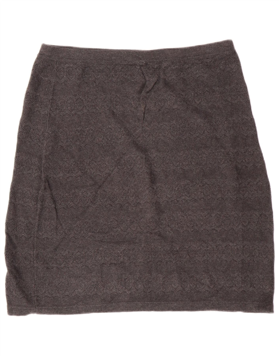 Ženska mini suknja visokog struka Fat Face UK 16 Large W30 siva pamučna klasična