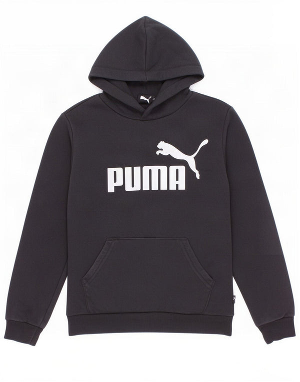 Puma Boys Graphic Hoodie Džemper 9-10 godina crni pamuk