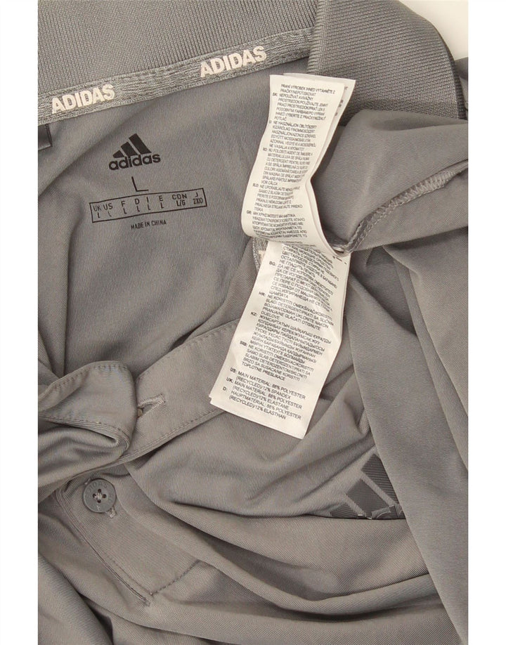 ADIDAS muška polo majica veliki sivi poliester