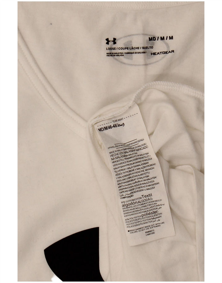 Srednji bijeli pamuk, grafički prsluk Under Armour Heat Gear