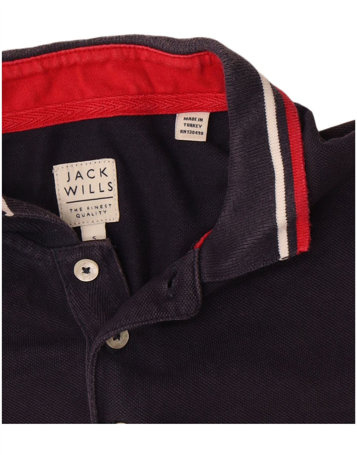Jack Wills Muška polo majica Mala tamnoplava pamuk